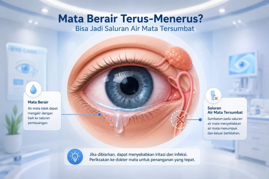 Ilustrasi mata berair