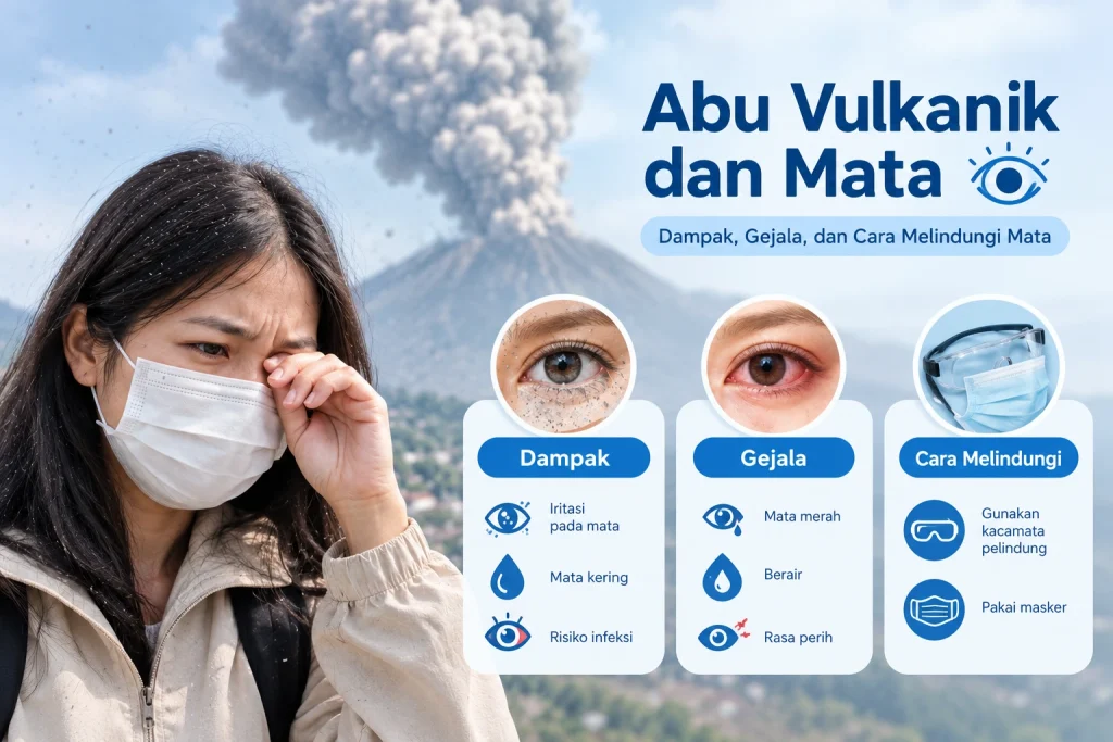 Abu vulkanik dan mata: dampak, gejala, dan cara melindungi mata